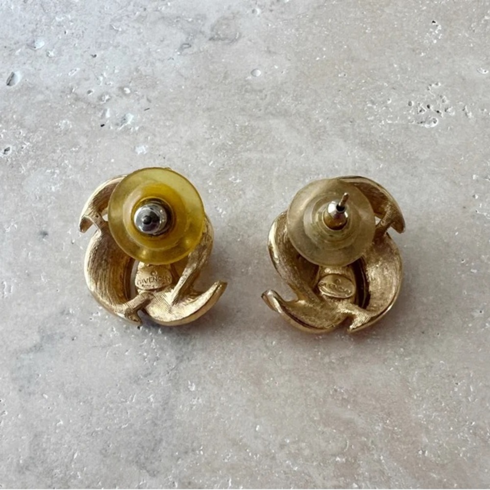 Vintage Givenchy Stud Statement Earrings - image 6